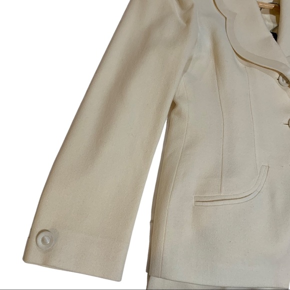 VTG Herbert Grossman Wool Ivory Suit Sz 8 $330 … - Picture 9 of 9